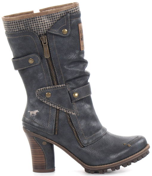 Trendiga skor från Mustang Shoes Stilettoshop.se webbutik Mustang Stövlar 1290 606 22 grå Stilettoshop.se webbutik