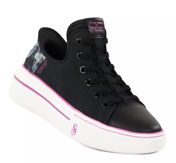 Skechers damsneakers 186000/BKPR SNOOP ONE - BOSS LIFE CANVAS svart/lila - Skechers sneakers - 138669 - 1