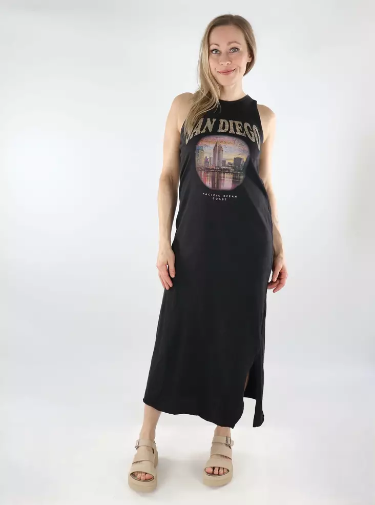 Only mönstrad klänning svart/San Diego - Klänningar och tunikor - 138749 - 1