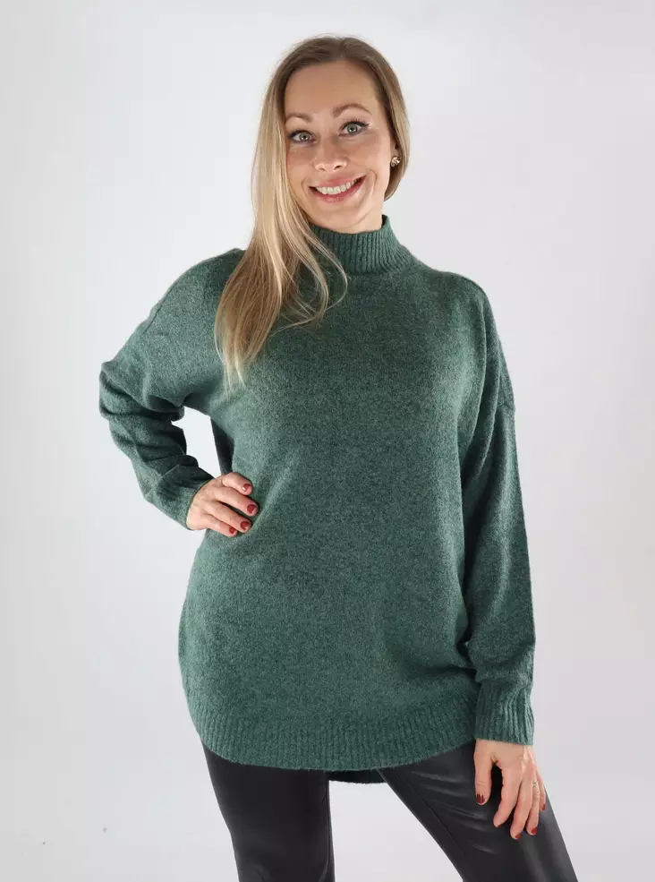 Vero Moda damtröja VMPLAZA Lång mörk skog - Stickat för damer - 139519 - 1