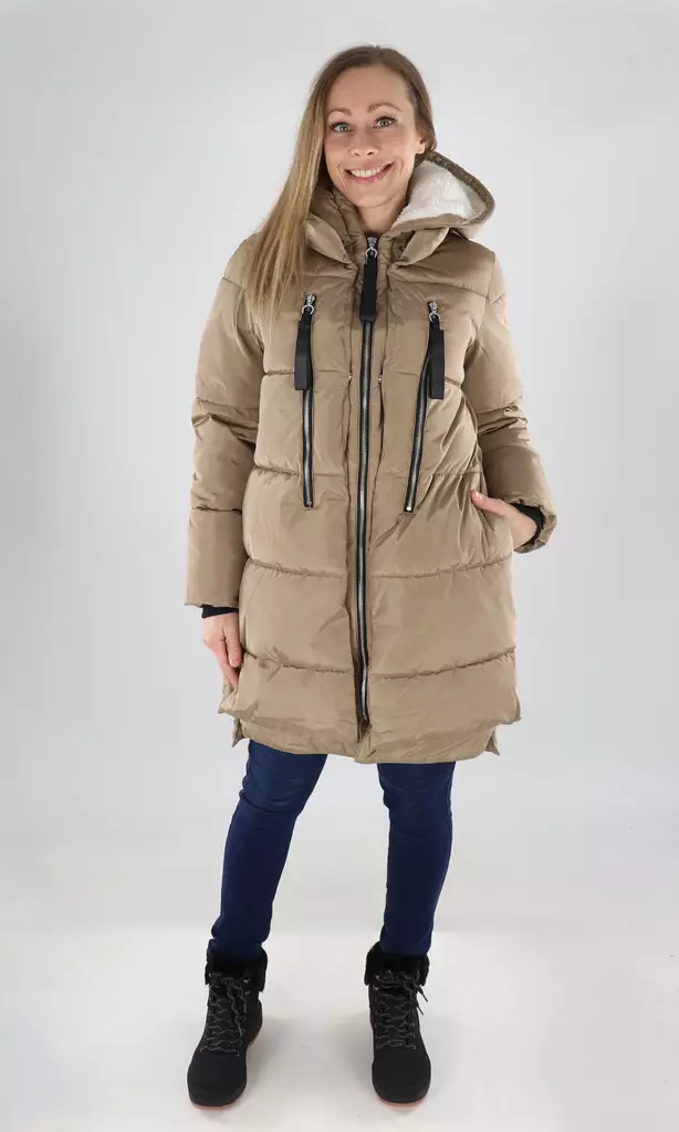 Only lång vinterkappa för dam Långt porslin - Vinterjackor för damer - 139539 - 1