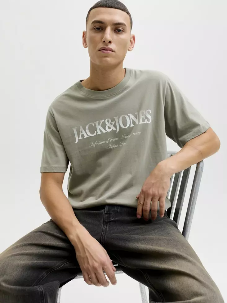 Jack&Jones herr t-shirt Daytona Print Tee - T-shirts för herrar - 140289 - 1
