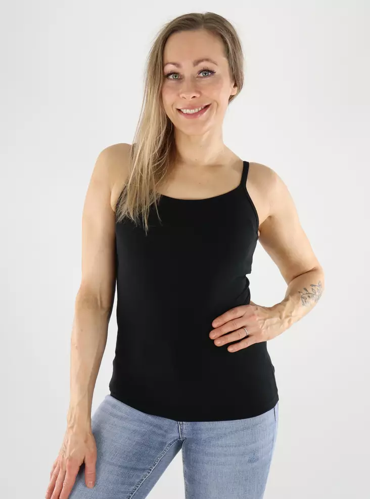 Only top ONLLOVE strap singlet svart - Toppar för damer - 140879 - 1
