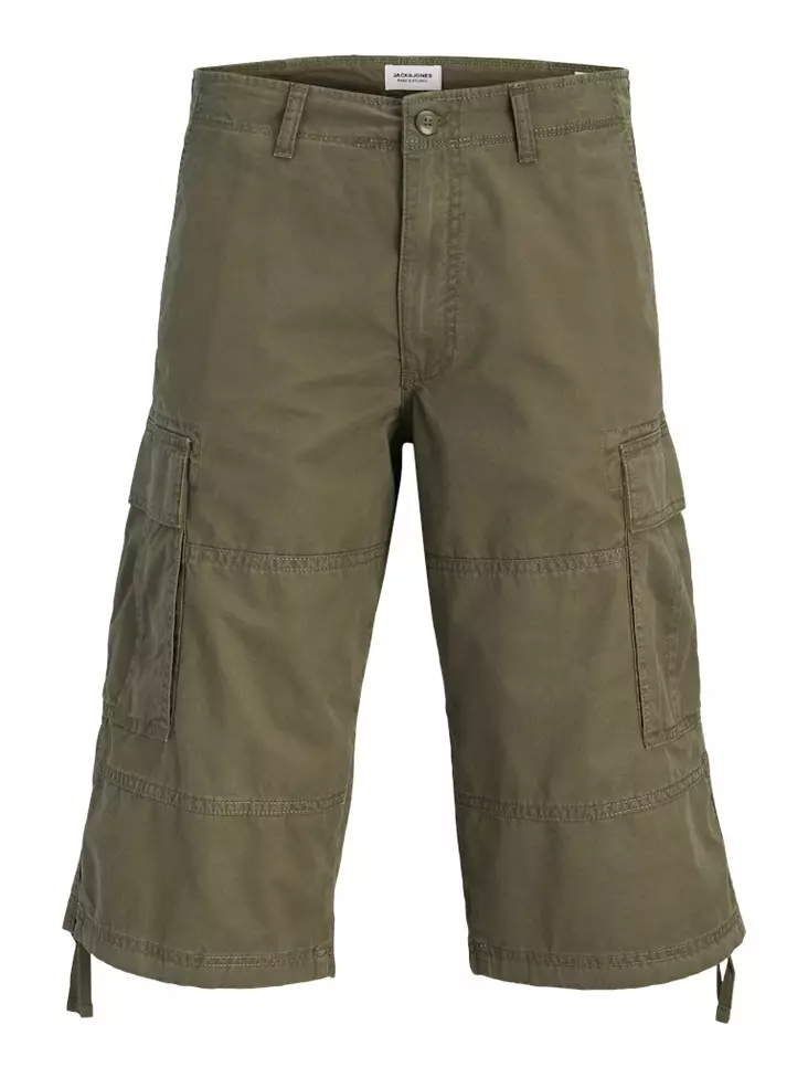 Jack&Jones herr cargoshorts Karl Frank cargo long olive night - Shorts och capribyxor för herrar - 141019 - 1