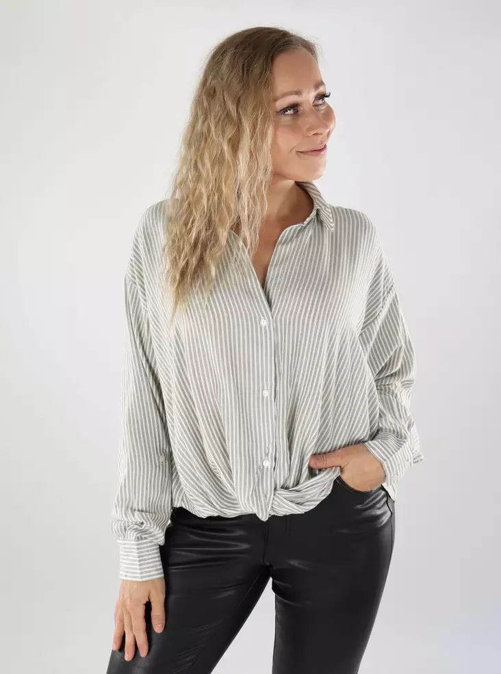 JDY damblus Knot Lurex cloud dancer/sea spray - Skjortor och blusar för damer - 139069 - 1