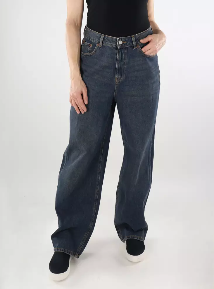 JJXX damjeans Baggy MW R159 mörkblå - Jeans för damer - 137329 - 1