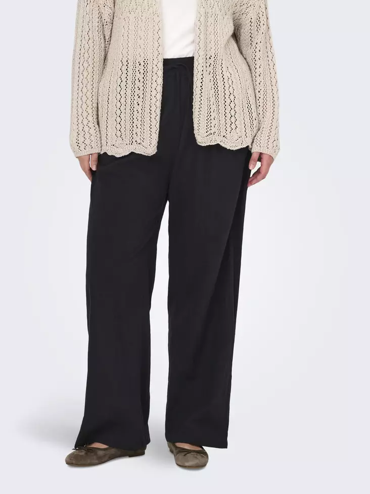 Only Carmakoma dam plus size byxor Lös svart - Byxor för damer - 137839 - 1